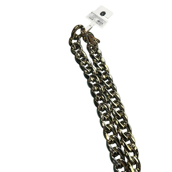A New Day Gold Tone Chain Link Purse Strap Acrylic Chunky Shoulder Replacement - Picture 3 of 3